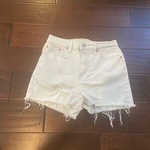 Levi’s light wash denim shorts